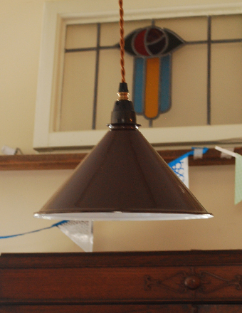 イギリスから素敵なアンティークのホーローペンダントライトが届きました シンタロウ Net